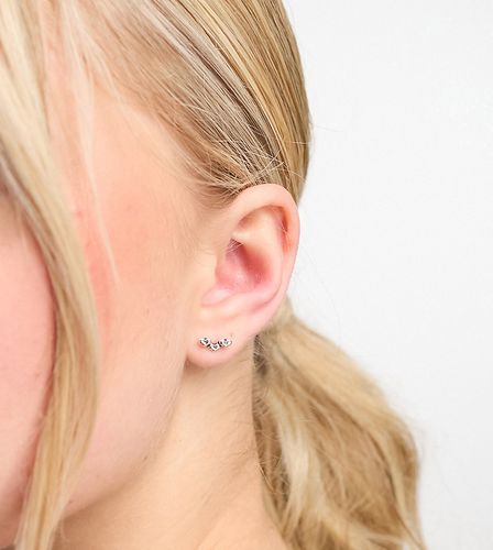 Boucles d'oreilles en argent massif motif 3 caurs - Kingsley Ryan - Modalova