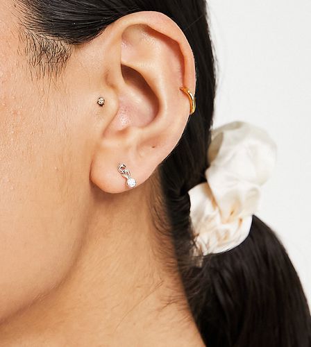 Boucles d'oreilles en argent massif avec maillons pendants - Kingsley Ryan - Modalova