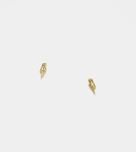 Boucles d'oreilles en plaqué or avec éclair ajouré - Kingsley Ryan - Modalova