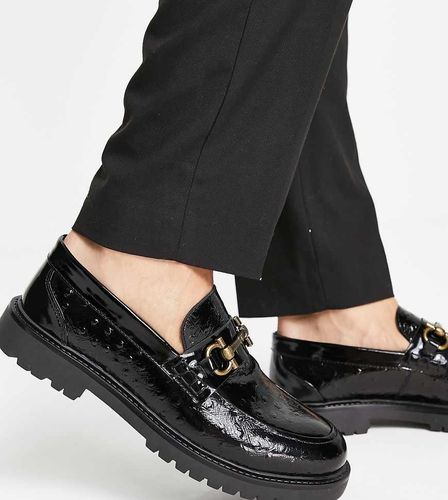 Alevero - Exclusivité - Mocassins en cuir embossé style autruche - H By Hudson - Modalova
