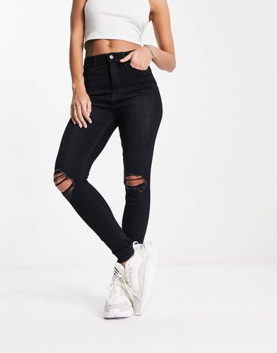 Jean taille haute ultra skinny - délavé - Hollister - Modalova