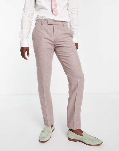 Pantalon de costume de mariage en tweed - Mauve - Harry Brown - Modalova