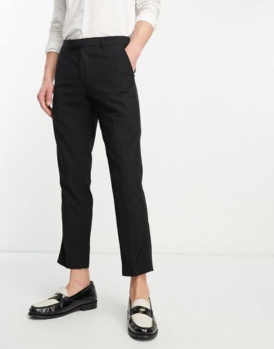 Pantalon élégant coupe courte ajustée en satin rayé - Harry Brown - Modalova