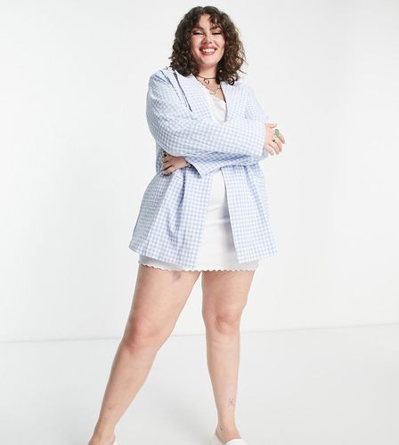 Blazer d'ensemble oversize à carreaux vichy - Heartbreak Plus - Modalova