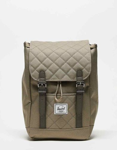 Retreat - Petit sac à dos matelassé - Vert olive - Herschel Supply Co - Modalova