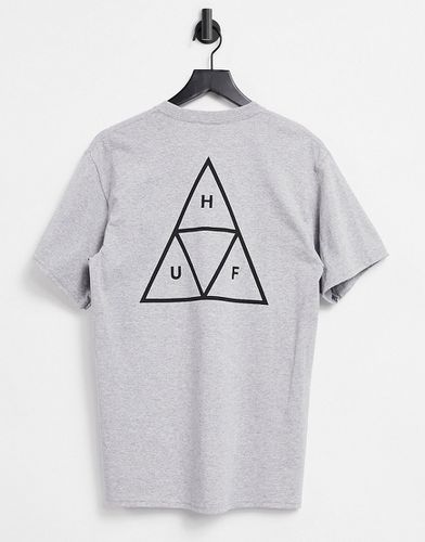 Essentials - T-shirt à imprimé trois triangles - Huf - Modalova