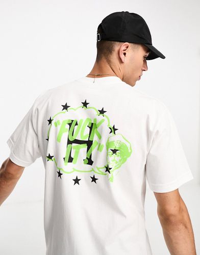 Galactic Motto - T-shirt à manches courtes avec imprimé placé à l'avant et au dos - Huf - Modalova