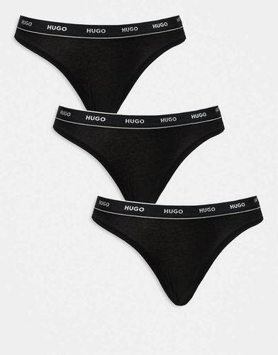 HUGO Bodywear - Lot de 3 strings avec taille à logo - Boss Bodywear - Modalova