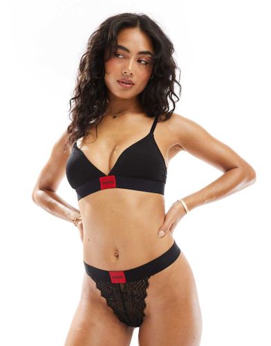 HUGO Bodywear - String en dentelle avec tiquette rouge - Hugo Red - Modalova