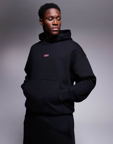 Sweat  capuche ample d'ensemble  logo rose - Hugo Blue - Modalova