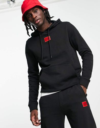 Hugo - Daratschi - Sweat à capuche avec logo encadré - Hugo Red - Modalova