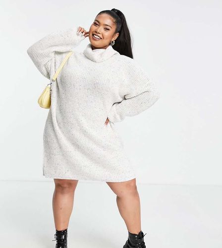 X Jac Jossa - Robe pull à col roulé - Crème - In The Style Plus - Modalova