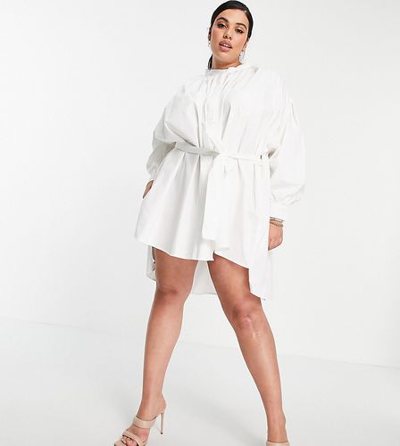 X Lorna Luxe - Robe chemise à manches oversize - In The Style Plus - Modalova
