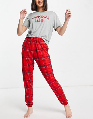 X Jac Jossa - Pyjama avec top et pantalon à motif écossais - In The Style - Modalova