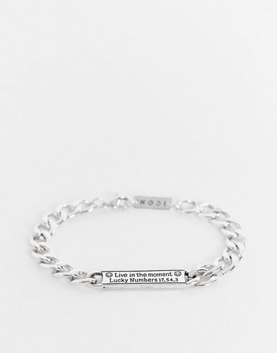 Bracelet chaîne avec détail plaque - é - Icon Brand - Modalova
