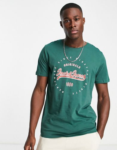 T-shirt à logo - Vert - Jack & Jones - Modalova