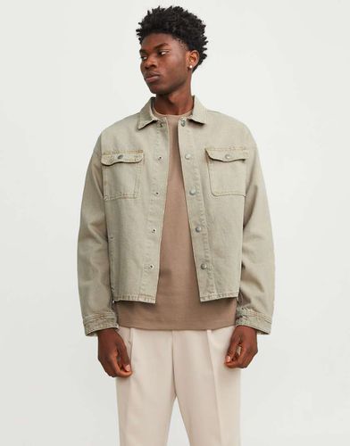 Veste en jean coupe carrée - Beige - Jack & Jones - Modalova