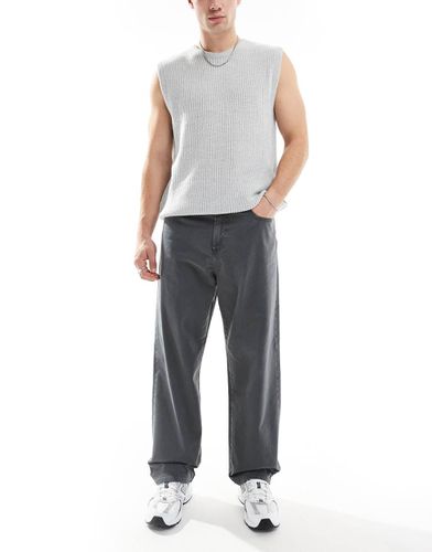 Alex - Pantalon baggy en sergé - foncé - Jack & Jones - Modalova