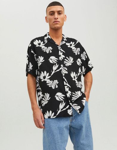 Chemise à manches courtes avec imprimé style hawaïen - Jack & Jones - Modalova
