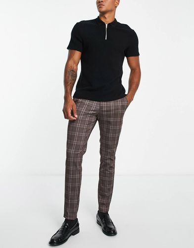 Intelligence - Pantalon slim élégant en jersey à carreaux - Jack & Jones - Modalova