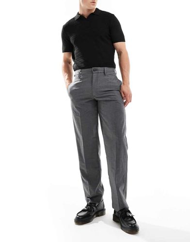 Karl - Pantalon ample habillé à fines rayures - Anthracite - Jack & Jones - Modalova