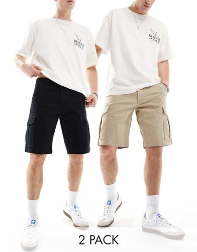 Lot de 2 shorts cargo - et beige - Jack & Jones - Modalova