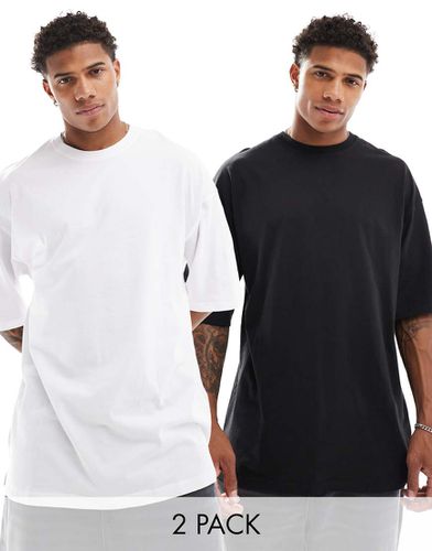 Lot de 2 t-shirts ultra oversize - /blanc - Jack & Jones - Modalova