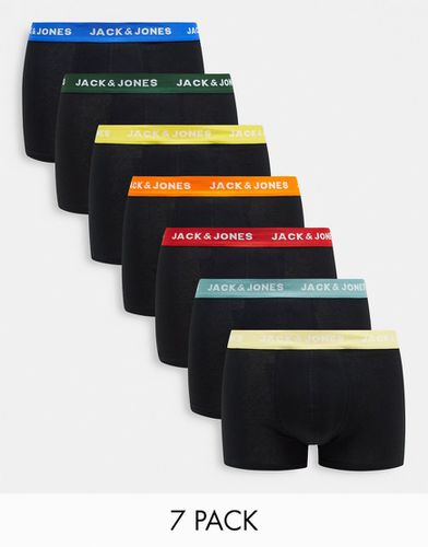 Lot de 7 boxers à bande colorée à la taille - Jack & Jones - Modalova