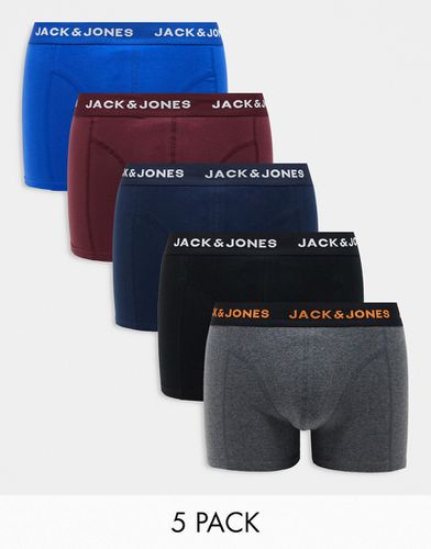 Lot de 5 boxers - Multicolore - Jack & Jones - Modalova