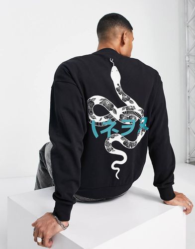 Originals - Sweat oversize avec imprimé serpent au dos - Jack & Jones - Modalova