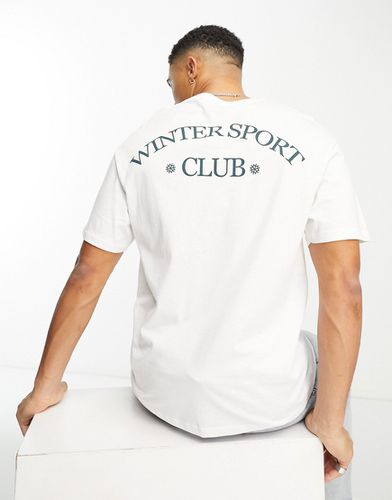 Originals - T-shirt oversize à imprimé Winter Sport au dos - Jack & Jones - Modalova