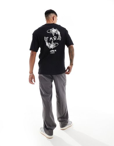 Originals - T-shirt oversize avec imprimé carpes koï au dos - Jack & Jones - Modalova
