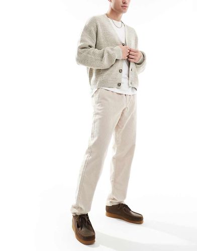 Pantalon ample en velours côtelé à cordon de serrage - Beige clair - Jack & Jones - Modalova