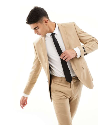 Premium - Veste de costume ajustée - Beige - Jack & Jones - Modalova