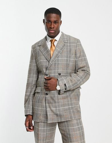Premium - Veste de costume oversize à double boutonnage et motif carreaux - Jack & Jones - Modalova