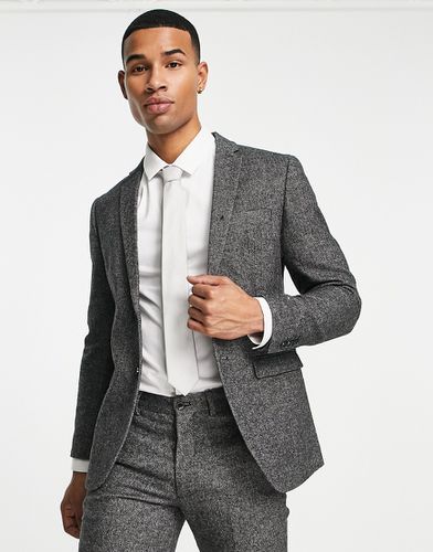 Premium - Veste de costume ultra ajustée en tweed - foncé - Jack & Jones - Modalova