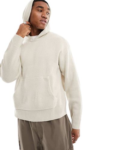 Sweat coupe carrée en maille - Beige - Jack & Jones - Modalova