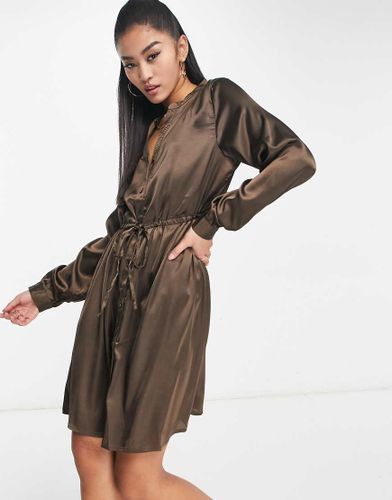 Klara - Robe en satin - chocolat - Jdy - Modalova