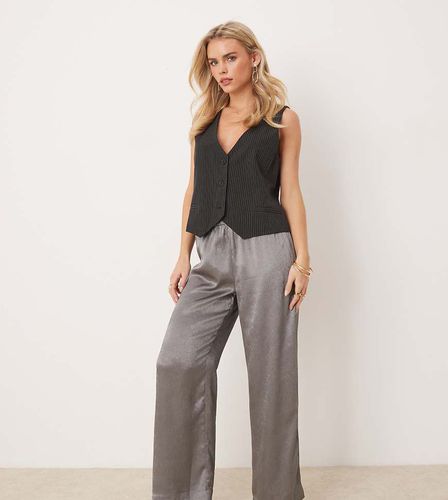 Pantalon large - Argenté métallisé - Jdy Petite - Modalova