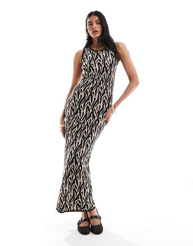 Robe longue sans manches en maille - Imprimé animal - Jdy - Modalova