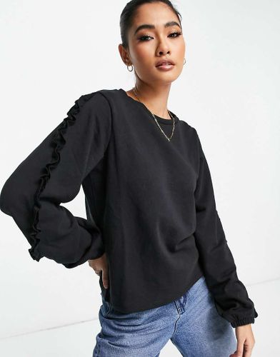 JDY - Sweat à volants - Noir - Jdy - Modalova