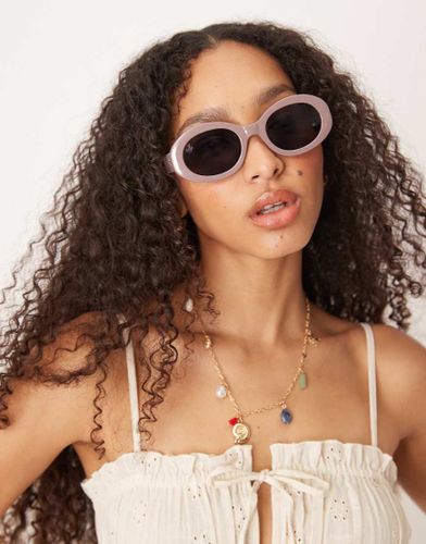 Bubble - Lunettes de soleil ovales - Taupe - Jeepers Peepers - Modalova