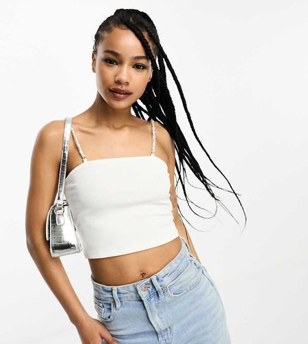 Crop top avec bretelles en perles - Only Petite - Modalova