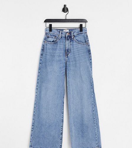 Hope - Pantalon en jean à coupe large et taille haute - clair - Only Petite - Modalova