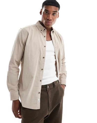 Chemise en velours côtelé - Beige - Only & Sons - Modalova