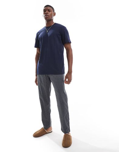 Coffret cadeau pyjama avec t-shirt et pantalon à carreaux - Only & Sons - Modalova