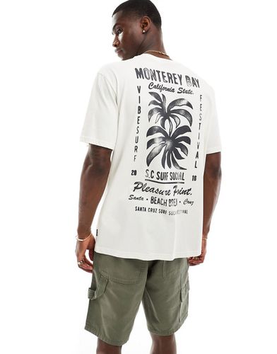 T-shirt décontracté à imprimé palmier au dos - Blanc cassé - Only & Sons - Modalova