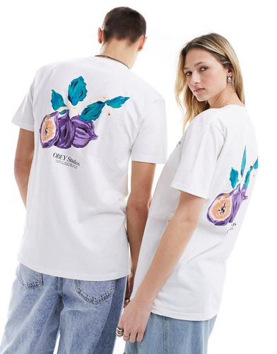 T-shirt unisexe avec imprimé figues au dos - Obey - Modalova