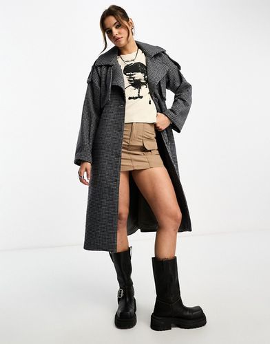 Trench-coat habillé en laine à carreaux - Object - Modalova