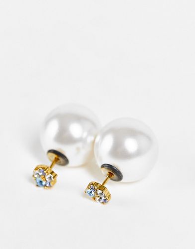 Boucles d'oreilles en perles fantaisie avec cristaux - et blanc - Olivia Burton - Modalova